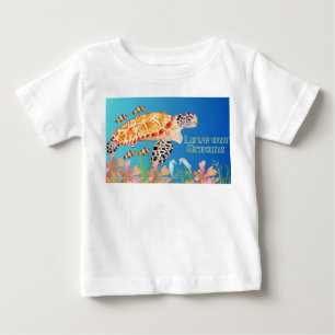 Camiseta Para Bebê Criaturas do mar