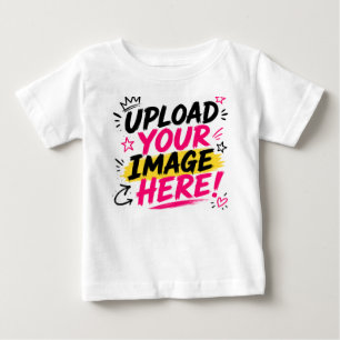 Camiseta Para Bebê Crie a Sua Própria Camiseta de Bebê Envie Sua Im
