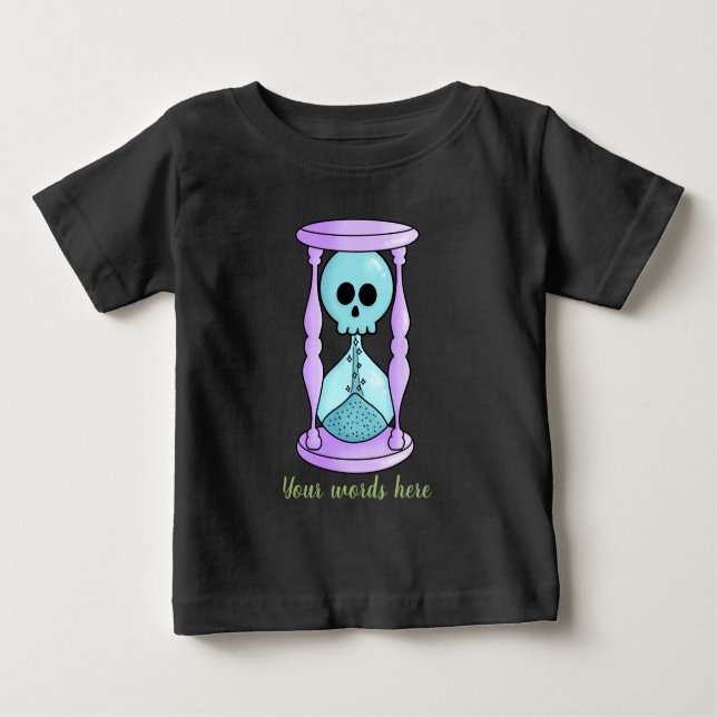 Camiseta Para Bebê Crie A Sua Própria Vampira Cutânea Kawaii (Frente)