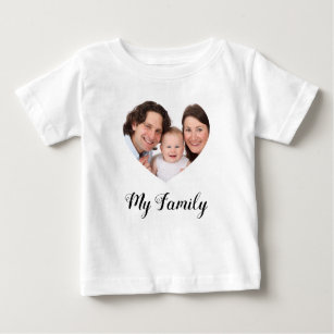 Camiseta Para Bebê Crie o seu Eu amo o meu Dia de os namorados famili