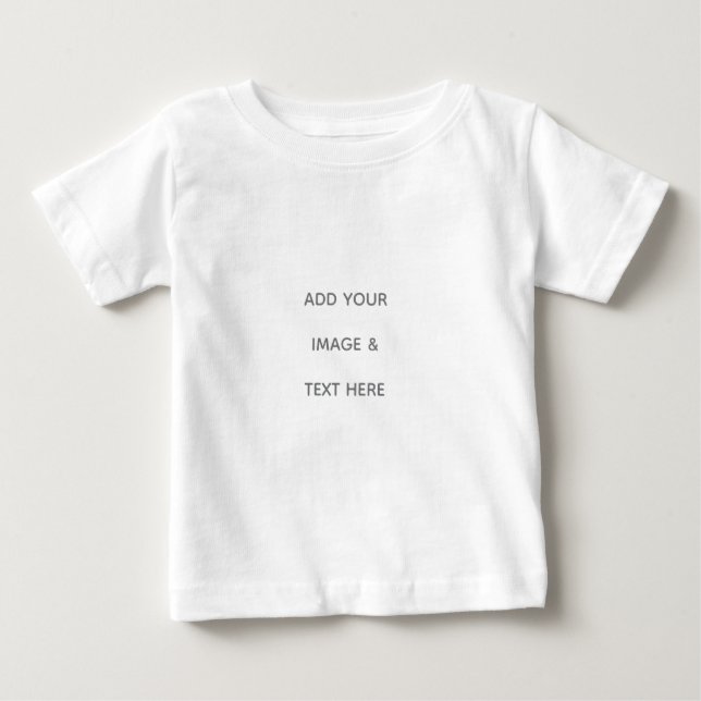Camiseta Para Bebê Crie o seu próprio branco (Frente)