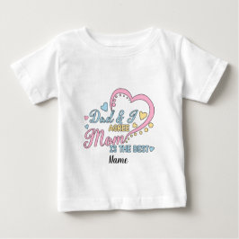Camiseta Para Bebê Crie o seu próprio Pai e eu concordo que a Mamãe é
