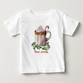 Camiseta Para Bebê Crie o seu próprio Yuletide Cacau Quente