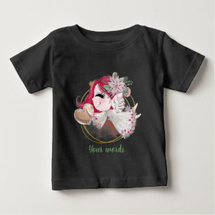 Camiseta Para Bebê Crie seu próprio Anjo de Natal