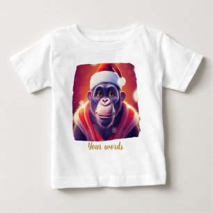 Camiseta Para Bebê Crie seu próprio apê de Natal