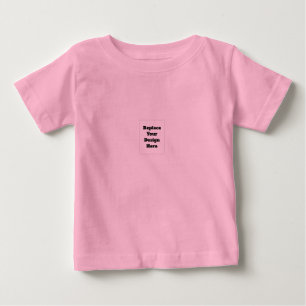 Camiseta Para Bebê Crie seu próprio branco