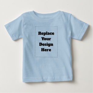 Camiseta Para Bebê Crie seu próprio branco