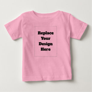 Camiseta Para Bebê Crie seu próprio branco