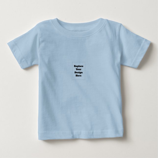 Camiseta Para Bebê Crie seu próprio branco (Frente)