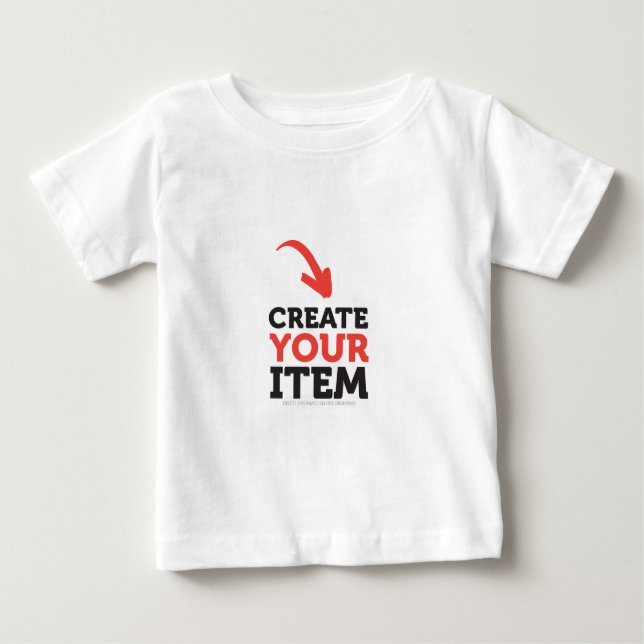 Camiseta Para Bebê CRIE-SEU PRÓPRIO DIY Faça upload personalizado de  (Frente)