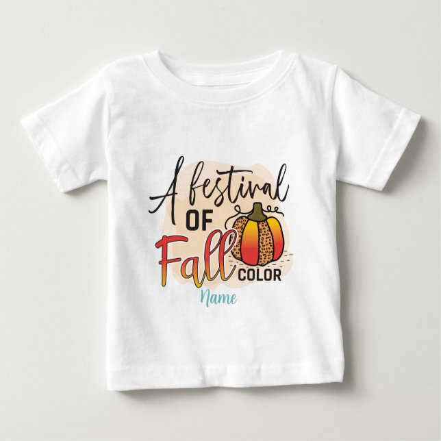 Camiseta Para Bebê Crie seu próprio Festival de Cores (Frente)