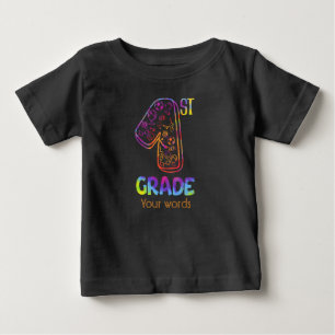 Camiseta Para Bebê Crie Seu Próprio Gráfico Colorido De 1 rua
