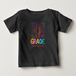 Camiseta Para Bebê Crie Seu Próprio Gráfico Colorido De 1 rua