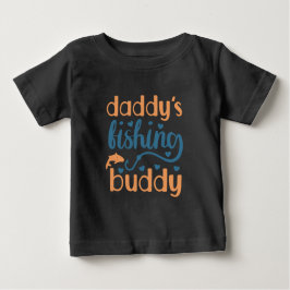 Camiseta Para Bebê Crie Seu Próprio Pai pescando amigo