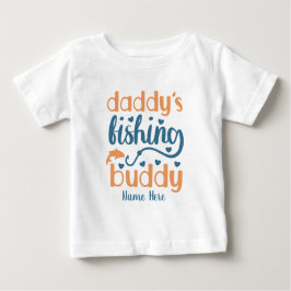 Camiseta Para Bebê Crie Seu Próprio Pai pescando amigo