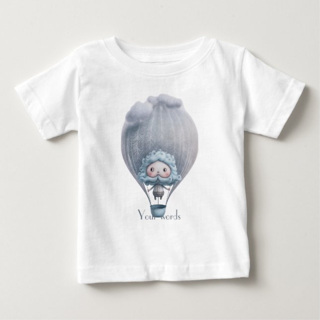 Camiseta Para Bebê Crie Seu Próprio Passeio Divertido de Balão de Ar  (Frente)