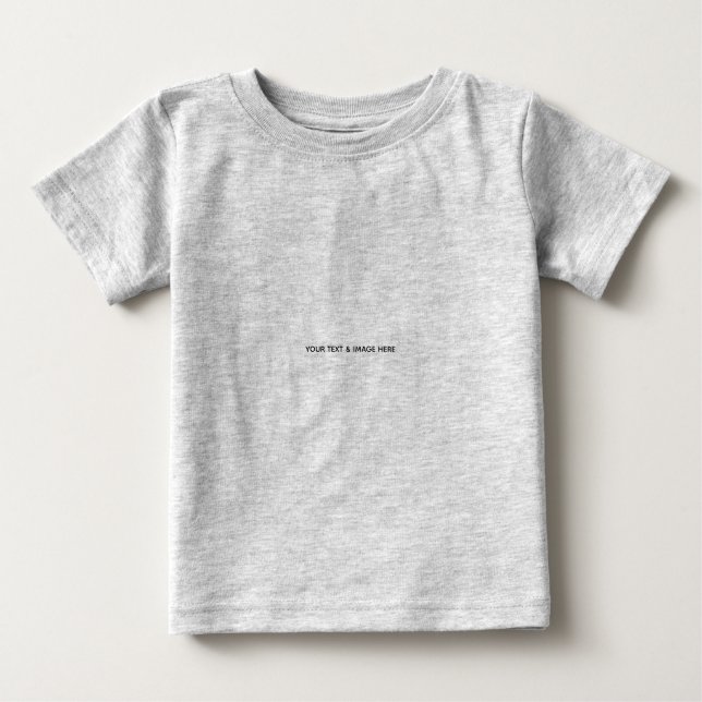 Camiseta Para Bebê Crie seu próprio personalizado (Frente)