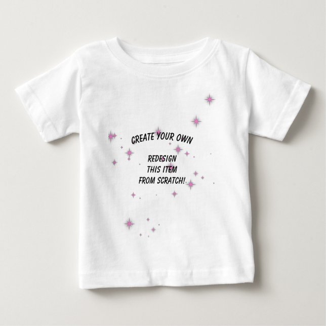 Camiseta Para Bebê Crie seu próprio personalizado (Frente)