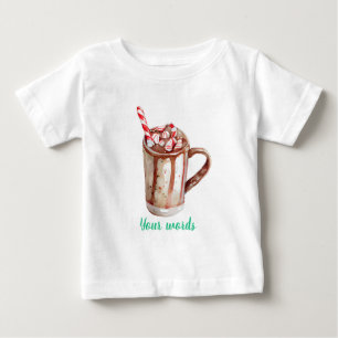 Camiseta Para Bebê Crie Seu Próprio Pimenta Cacau no Natal