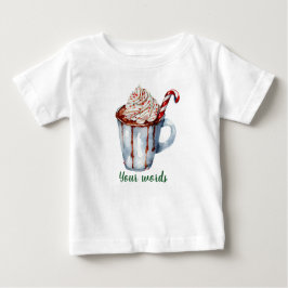 Camiseta Para Bebê Crie Seu Próprio Yuletide Chocolate Quente