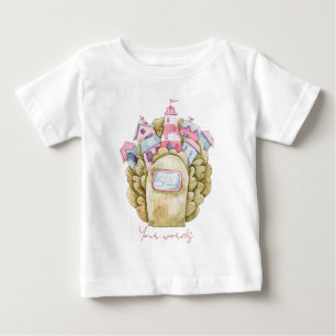 Camiseta Para Bebê Crie sua própria casa perto do mar