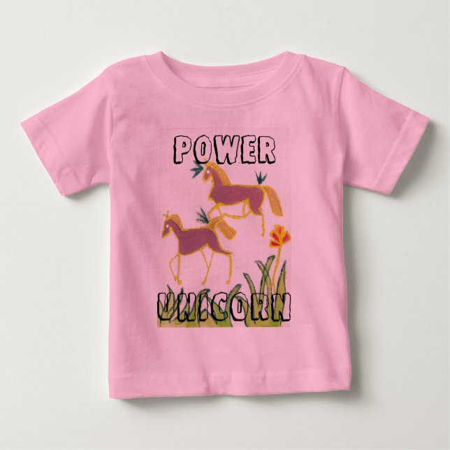 Camiseta Para Bebê Crie sua própria estética de energia da Flora do U (Frente)
