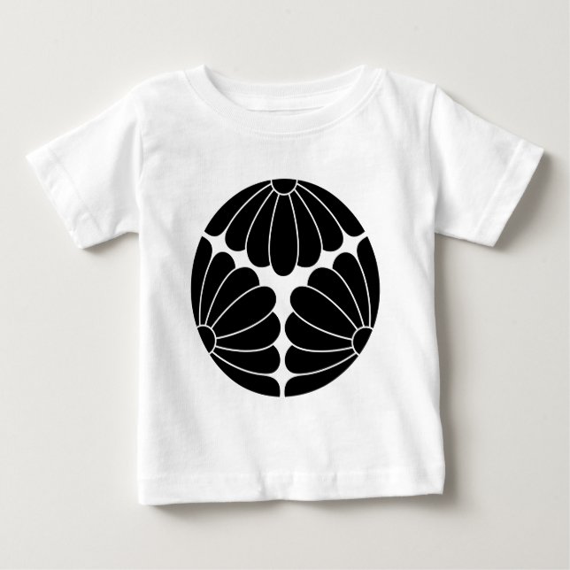 Camiseta Para Bebê Crisântemos em risco (Frente)