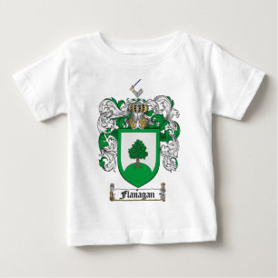 CAMISETA PARA BEBÊ CRISTA DA FAMÍLIA DE FLANAGAN - BRASÃO DE FLANAG