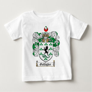 CAMISETA PARA BEBÊ CRISTA DA FAMÍLIA DE GALLAGHER - BRASÃO DE