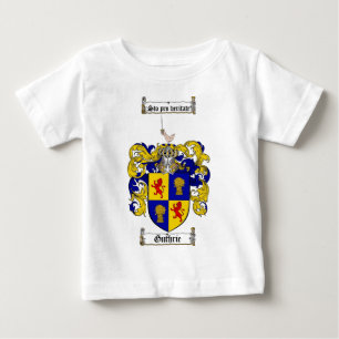 CAMISETA PARA BEBÊ CRISTA DA FAMÍLIA DE GUTHRIE - BRASÃO DE GUTHRIE