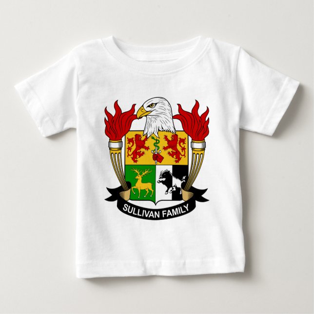 Camiseta Para Bebê Crista da família de Sullivan (Frente)