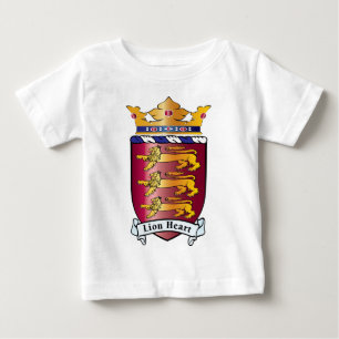 Camiseta Para Bebê Crista do coração do leão