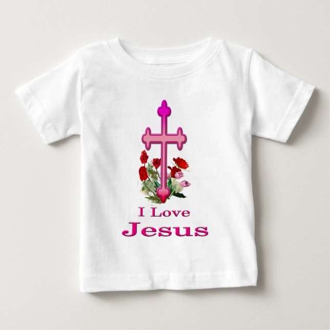Camiseta Para Bebê cristão (Frente)
