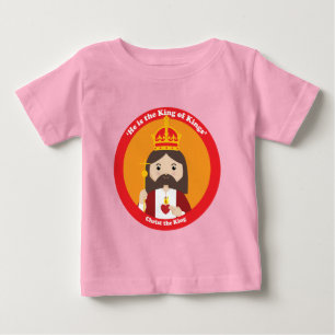 Camiseta Para Bebê Cristo Rei