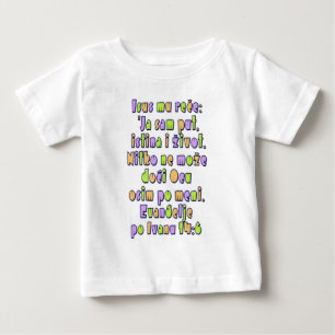 Camiseta Para Bebê Croata do 14:6 de John