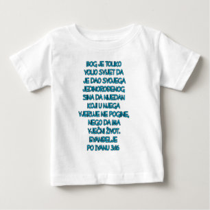 Camiseta Para Bebê Croata do 3:16 de John