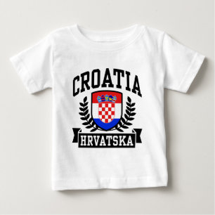 Camiseta Para Bebê Croatia
