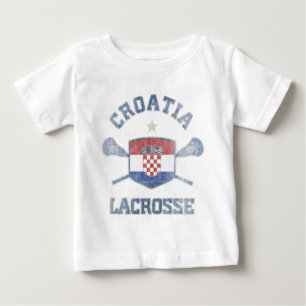 Camiseta Para Bebê Croatia-Vintage