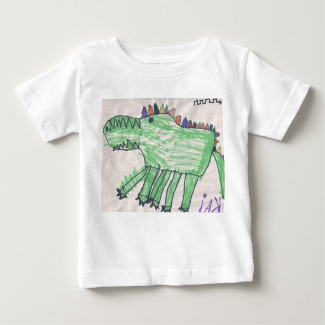 Camiseta Para Bebê Crocodilo para bebês por DesignsByKai (Frente)