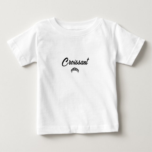 Camiseta Para Bebê Croissant Um (Frente)
