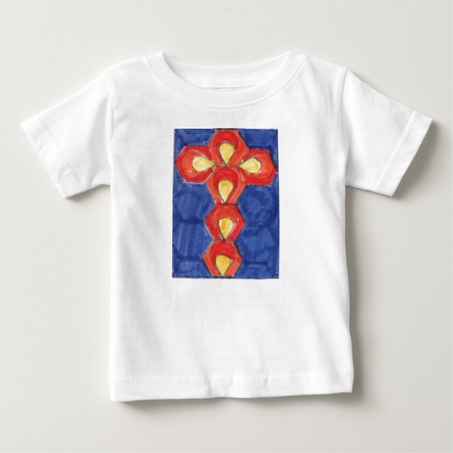 Camiseta Para Bebê Cross Motif Fleece Sweatshirt (Frente)