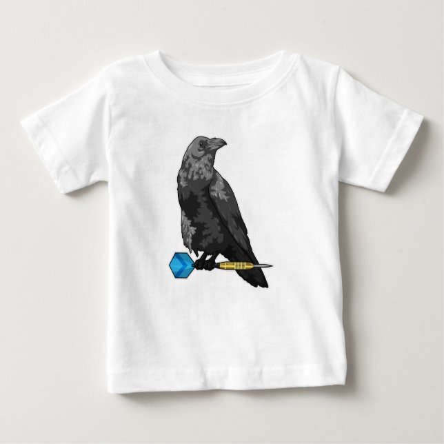 Camiseta Para Bebê Crow nas Trevas com Dart (Frente)