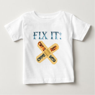 Camiseta Para Bebê CRPS / RSD conserte-o! Banda Cruzada