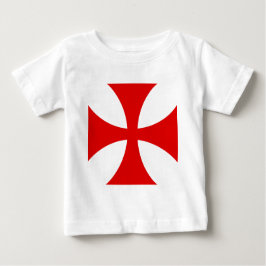 Camiseta Para Bebê Cruz dos cavaleiros Templar