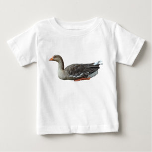 Camiseta Para Bebê Cruzamento de Ganso Cisne-de-pescoço-preto