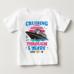 Camiseta Para Bebê Cruzamento Por 5 Anos De Casamento