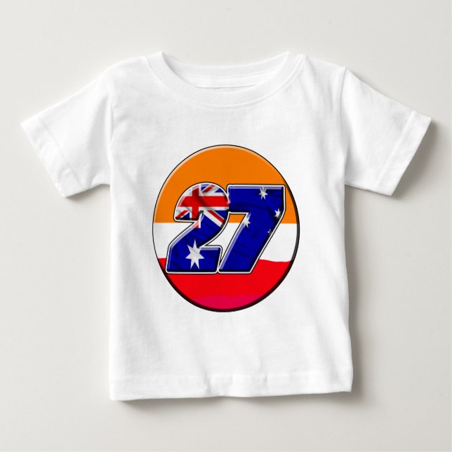 Camiseta Para Bebê CS27repcircle (Frente)