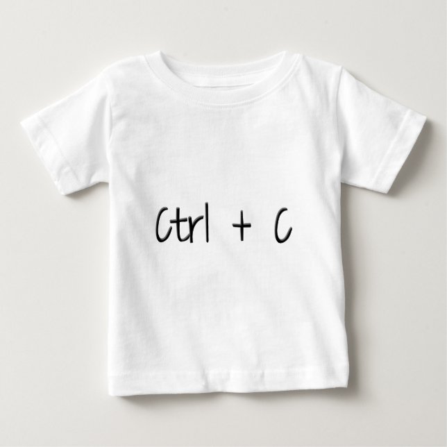 CAMISETA PARA BEBÊ CTRL + C (Frente)