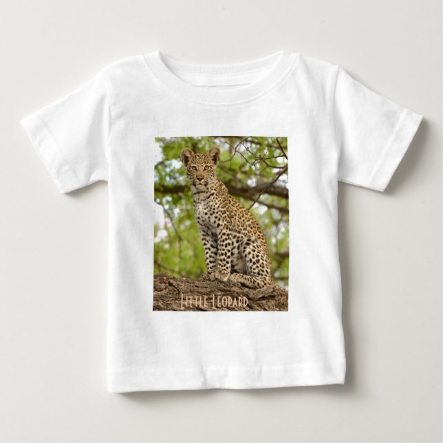 Camiseta Para Bebê Cubo-leopardo num Membro, Camiseta-bebê (Frente)