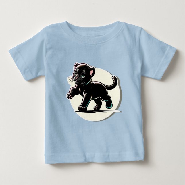 Camiseta Para Bebê Cubo Pantera mamãe (Frente)